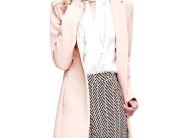 Manteau long rose pastel Guess