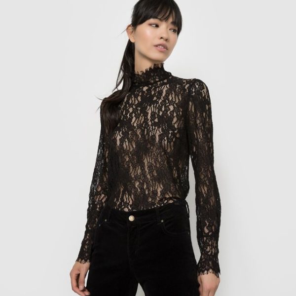 Haut chemisier pour femme, style vintage authentique, dans le vrai