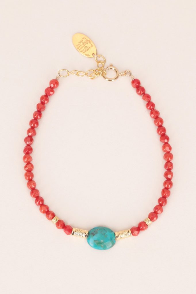 Bracelet agate turquoise Elise Tsikis Paris