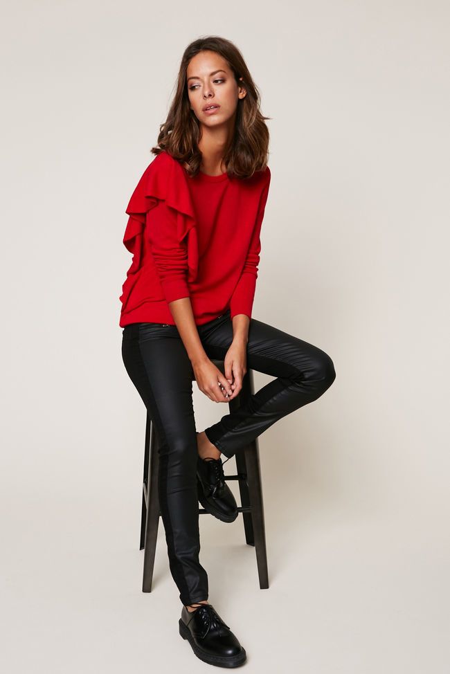Pantalon noir jean et enduit Ikks Women