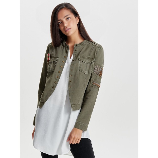 Veste kaki militaire femme Only