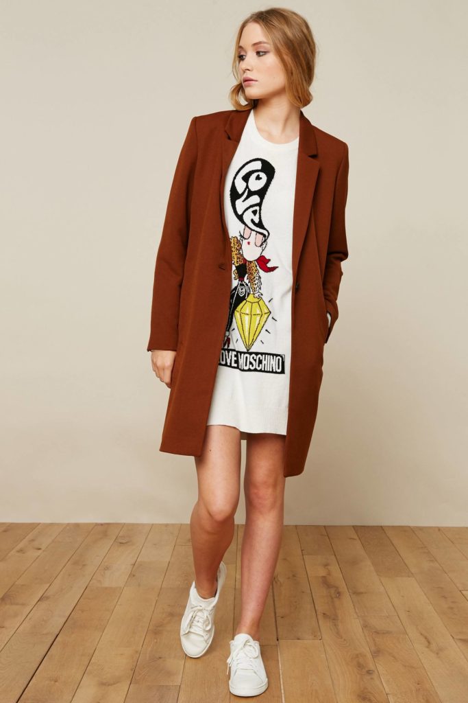 Veste longue marron femme Esprit