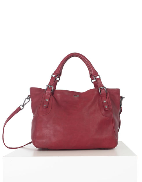 Sac a mains femme cabas IKKS rouge