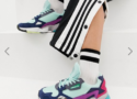 Baskets femme Adidas originals Falcon multicolore