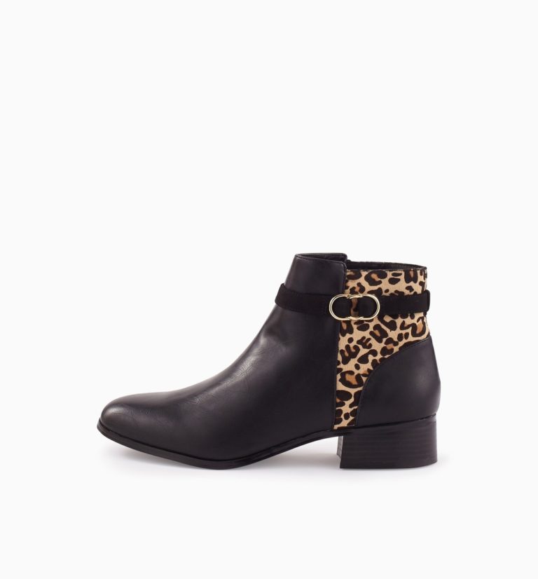 look bottines leopard