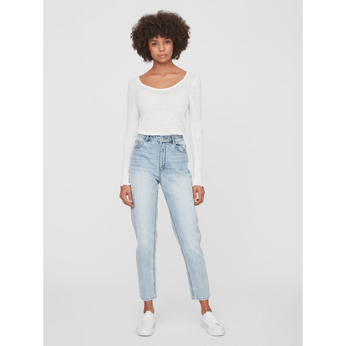 Jean mom bleach bleu light Vero Moda