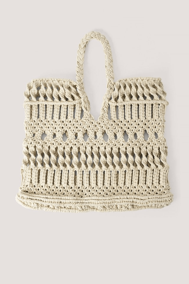 Sac shopping en macramé NAKD