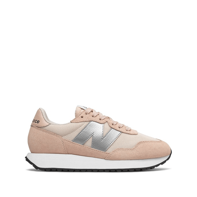 Baskets femmes tendances New Balance WS237 rose argent blanc