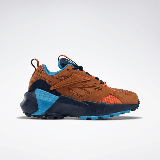 Baskets tendances Reebok Classics Aztrek Double Mix Trail marron bleu orange