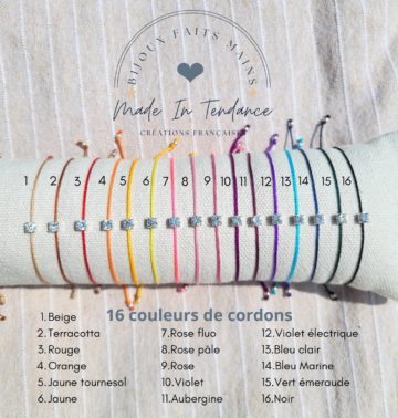 Cordon bracelet fin cristal swarovski zirconium