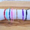Cadeau bijou bracelet Cordon fil Médaille religieuse Madone Vierge Marie