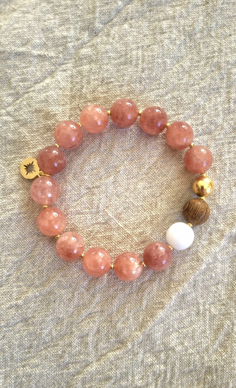 bracelet-energetique-pierre-de-soleil-plaqué-or